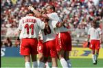 Videre. Danmark tabte til Frankrig, men blev alligevel klar til 1/8-finalen mod Nigeria. Arkivfoto. 