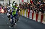 stigning. Peter Sagan fra Slovakiet sejrede i dagens etape i Paris-Nice, mens Jens Voigt fra Team Saxo Bank overtog den gule førertrøje. 