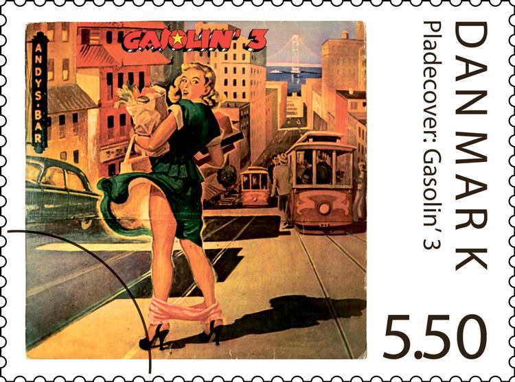 Danmarks bedste lp-cover. Det slidte eksemplar, der er brugt til frimærket, tilhører Post Danmark Frimærkers salgschef. Illustration: PostDanmark 