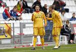 JUBEL. Nicki Bille Nielsen, Bajram Fetai og resten af FC Nordsjælland-holdet glæder sig til pokafinalen. 