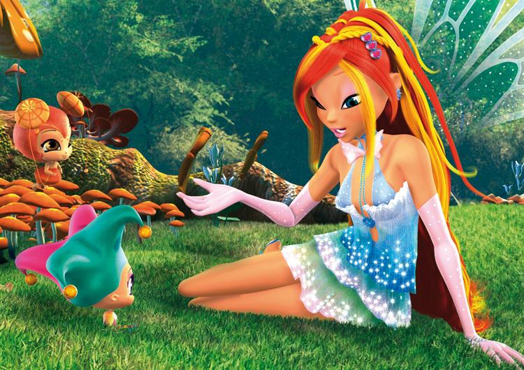 Kombinationen af lange ben, korte skørter og lillepigestemmer er usmagelig i 'Winx Club'. Foto: Scanbox 