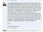 Uenig. Statsministeren har fattet den elektroniske pen på Villy Søvndals Facebook-profil. Screendump fra Facebook. 