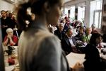 Helle Thorning Schmidt på Birkelundgården i Albertslund, hvor hun holdt sin første tale. 