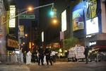 Vehicle Fire Shuts Down Part Of Times Square - New York City