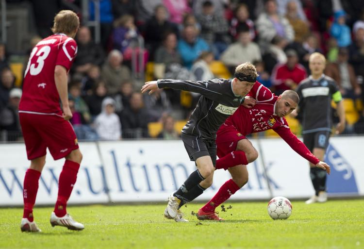 NÆRKAMP. FC Nordsjælland havde Randers nede i sækken, men fik den ikke lukket. 