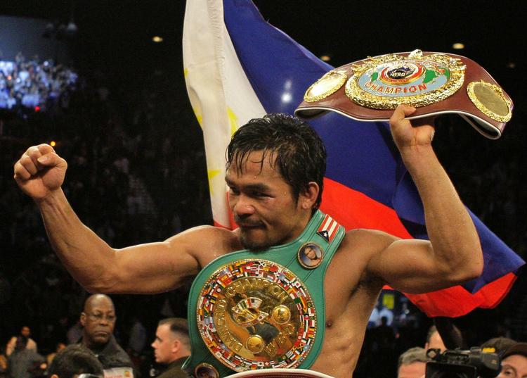 KAMPKLAR. Manny Pacquiao har nu elimineret den sidste forhindring forud for en kamp mellem ham og Floyd Mayweather. 