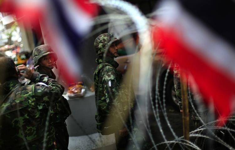 Fredsudspil. Der kan være forsoning på vej i Thailand, hvis de røde demonstranter vil leve op til premierministerens valgkrav. Arkivfoto. 