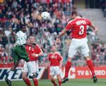 Matchvinder. Marc Rieper steg til vejrs efter pausen og sørgede for den danske sejr. Arkivfoto. 