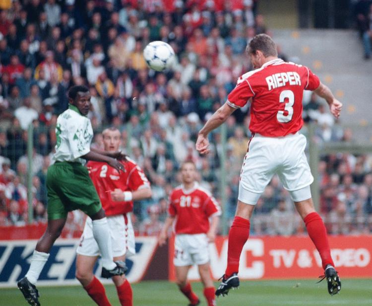 Matchvinder. Marc Rieper steg til vejrs efter pausen og sørgede for den danske sejr. Arkivfoto. 