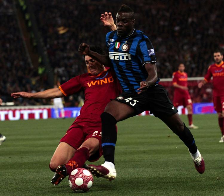Balotelli. Inter-angriberen blev angebet hårdt af Francesco Totti både under og efter pokalfinalen. 
