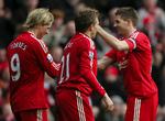 stjerneglans. Liverpools præstationer har i denne sæson været afhængig af formen hos - og tilstedeværelsen af - Fernando Torres (tv) og Steven Gerrrard (th). Arkivfoto. 