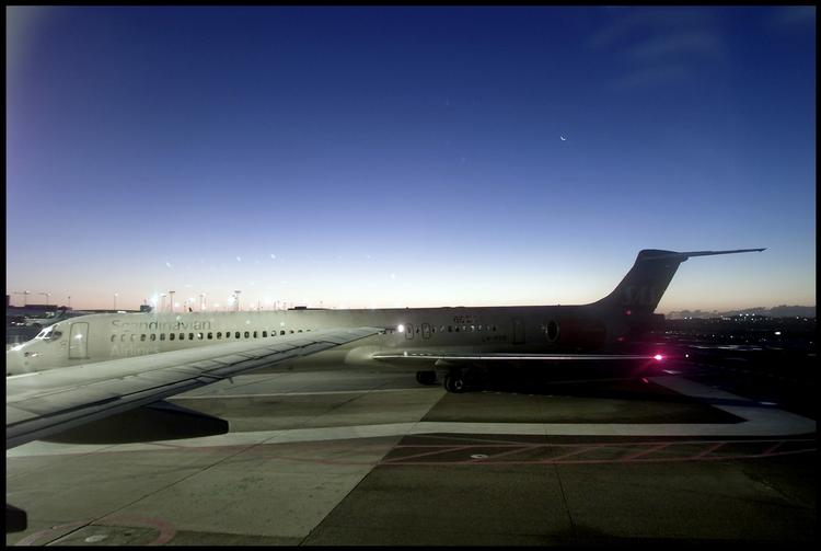 Upåvirket. SAS vil som et af de få europæiske flyselskaber ikke mærke til den islandske askesky i denne weekend. Foto: Thomas Borberg 