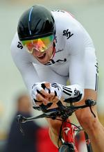 tempofænomen. Bradley Wiggins fra Team Sky er en af øjeblikkets absolut hurtigste på enkeltstarterne. Arkivfoto. 