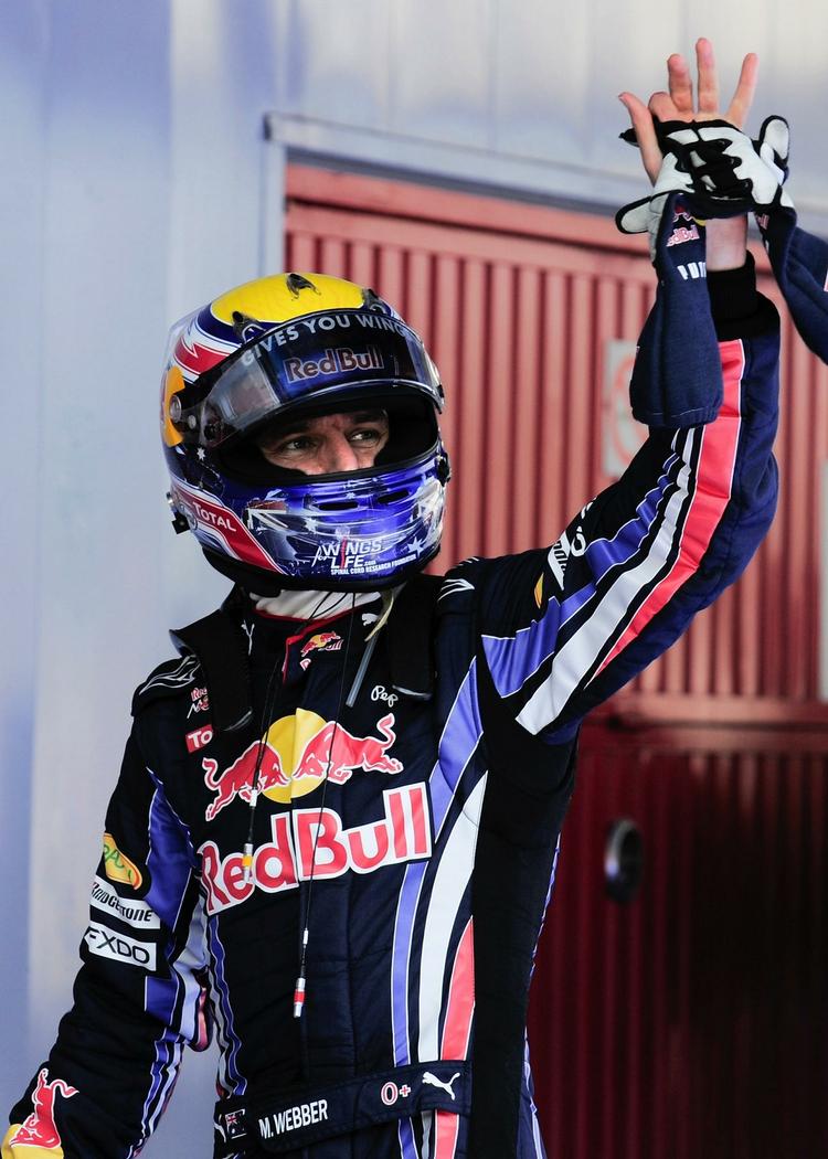 spids. Mark Webber førte hele løbet i Barcelona. Jenson Button fører i det samlede Formel 1-regnskab. 