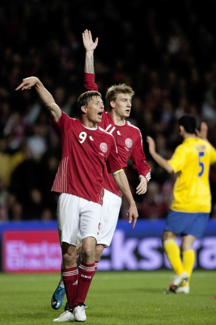 Kaptajnen. Jon Dahl Tomasson har spillet 107 landskampe og scoret 51 mål, men har ikke fundet vejen til nettet i de seneste ti landskampe. Arkivfoto. 