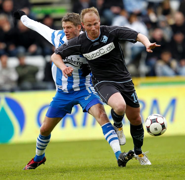 Ubesejret. Søren Berg scorede for Randers i første halvleg og banede således vejen for den 16. kamp i træk uden nederlag. 