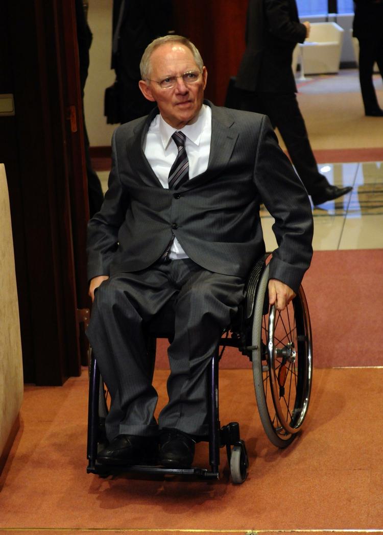 Indlagt. Wolfgang Schäuble fotograferet tidligere i år. Nu er han blevet indlagt på et hospital i Bruxelles. 