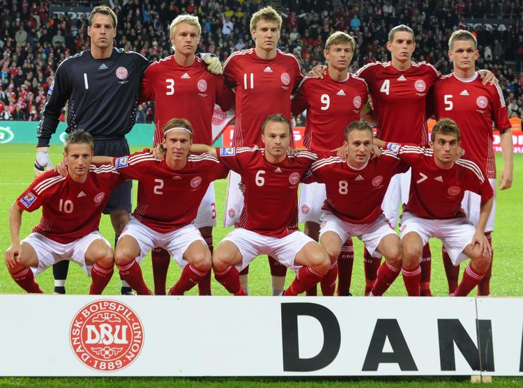 Holdet. Martin Jørgensen (nederst) til venstre er af læserne blevet dømt ude af VM-truppen. Arkivfoto. 