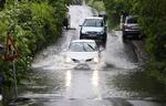 Sådan så det ud sidste sommer i Nordsjælland, da himlens sluser åbnede sig. Arkivfoto 