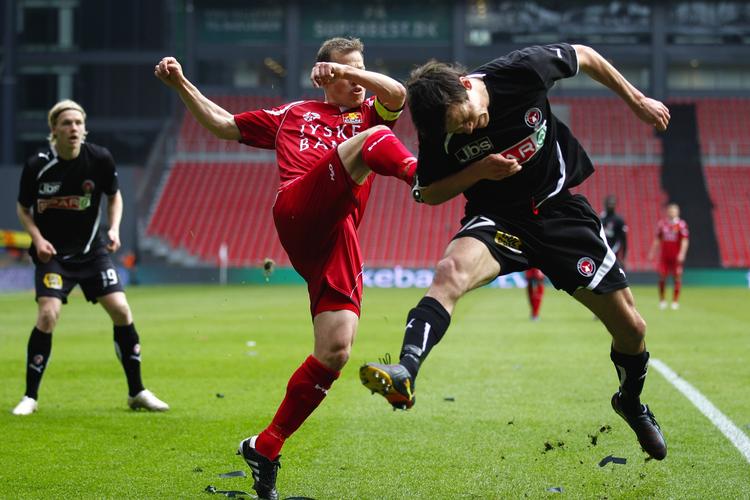 RAMT. Ud over Mads Albæk fik Nicolai Stokholm også ram på målet, da FC Nordsjælland vandt pokalfinalen. 