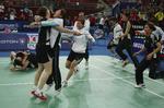 SENSATION. Korea var efter deres utrolige sejr over Kina ellevilde. 