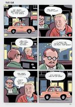 Livskrise. Tre dysfunktionelle mennesker genforenes i Daniel Clowes' 'Wilson'. Se tegningen i større udgave nederst. 