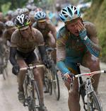 MUDDERBAD. Dagens etape i Grio d'Italia var for hård, mente Alexandre Vinokourov. 
