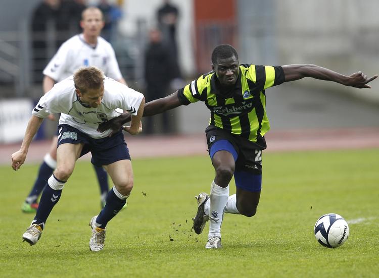 Bøddel.  Demba-Nyrèn  (til højre) var på pletten to gange i Århus. 