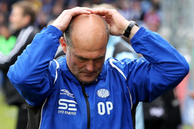 ÆRGERLIG. Esbjerg havde bronzemedaljerne i hånden, men smed dem væk til sidst. 