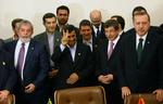 Aftale. Irans præsident, Mahmoud Ahmadinejad, er godt tilfreds med den aftale, han har lavet med Tyrkiet og Brasilien. 