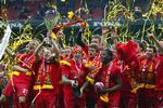 europa-klar. Sejren i pokalfinalen i torsdags sendte FC Nordsjælland ud i Europa, men hvornår afgøres af udfaldet af den spanske pokalfinale. Arkivfoto 