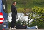 Nappet. Politiet fik hurtigt fat i de fire formodede gerningsmænd bag bankrøveri på Amager i går. 