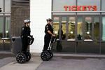 US Police Patrols on Segways. Archive Segway. 