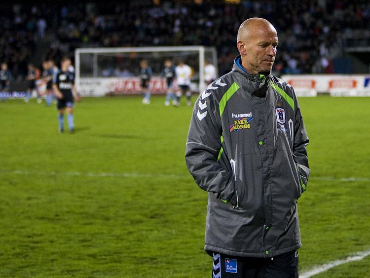 ARBEJDSLØS. Erik Rasmussen får ikke lov at føre AGF tilbage til Superligaen. 