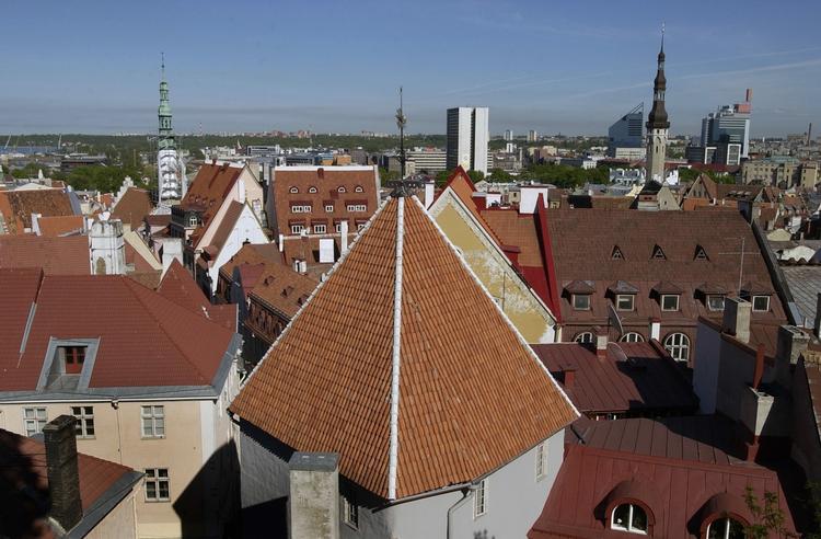 Udsigt ud over Tallin, som er én af de to nye kulturhovedstæder i EU. 
