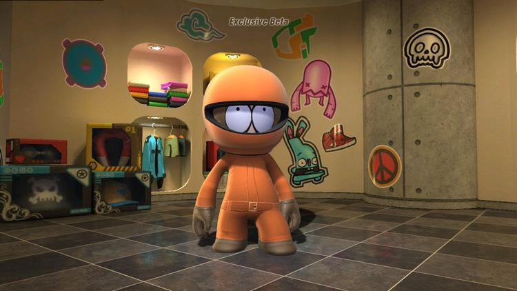 Der følger ikke nogen genkendelige figurer med 'ModNation Racers', men heldigvis kan man alligevel give copyright-reglerne fingeren og genskabe både faktiske og fiktive ikoner som Sidney Lee, Paris Hilton, Mario, Batman eller – som her – Kenny fra tv-serien ’South Park’. 