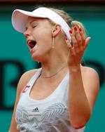 opgivende. Caroline Wozniacki bragte aldrig sin italienske modstander helt ud af balance i duellerne, mener træner Sven Groeneveld. 