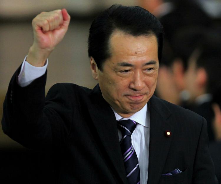 Forhåndsfavorit. Naoto Kan bliver Japans femte regeringschef på tre år. 