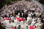 Masseopbud. Flere end 10.000 fulgte nogle af ofrene fra ’Mavi Marmara’ til graven, da de blev bisat fra  Fatih-moskeen i Istanbul. 