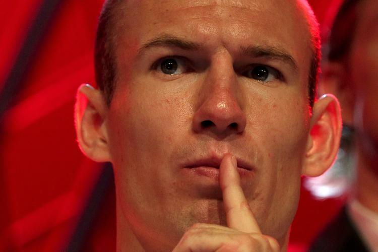 angrebstrussel. Arjen Robben tager med det hollandske hold til VM, men kommer ikke i kamp i første kamp, hvor Danmark er modstanderen. Arkivfoto. 
