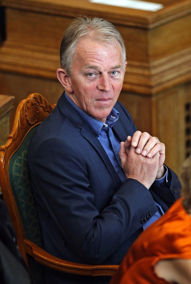 Skælud. Villy Søvndal langer i sin grundlovstale også ud efter Venstre, som han beskylder for magtmisbrug. (Arkivfoto) 