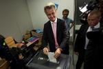 SUCCES. Gert Wilders og Frihedspartiet står til mere end en fordobling af mandater efter onsdagens valg i Holland. 
