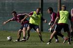 VM-fodbold: Tirsdagens træning i den danske lejr