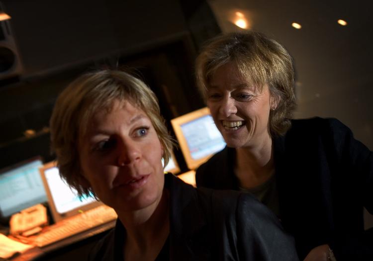 Fortid. Mette Davidsen-Nielsen (tv.) og Gitte Rabøl fotograferet dengang, de blev udnævnt til chefer på DR2. 