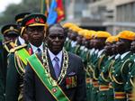 Among the first to arrive in Copenhagen – President Robert Mugabe of Zimbabwe 