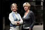 Boss. »Jeg hører meget på min mor, der er en meget klog kvinde: Al  udvikling kræver sved i hænderne og hjertebanken«, siger Mette Davidsen-Nielsen (til venstre) om, hvordan det bliver at tage på sit nye job som direktør på Information. 