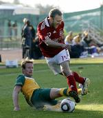 VM-træningskamp Australien - Danmark