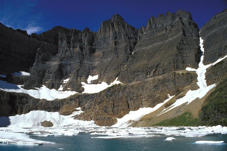 Ændring.  Klimaændringerne har bla. påvirket Glacier National Park i USA. 