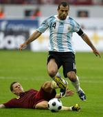 Balance. Javier Mascherano er Argentinas hårde hund. Arkivfoto. 