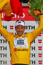 Motoren. Fabian Cancellara er fortsat i spidsen i Schweiz. 